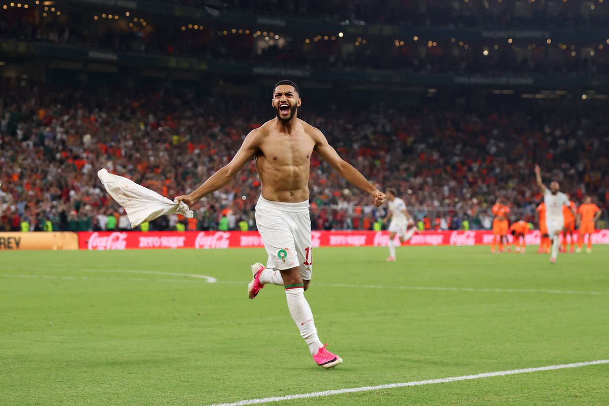 FIFAcom's tweet photo. Fourth place in 2022 ✅
Into the Round of 16 in 2026 ✅

Morocco back to winning ways in the @FIFAWorldCup knockout stages 🇲🇦🙌 https://t.co/8m4Q3HxxAh