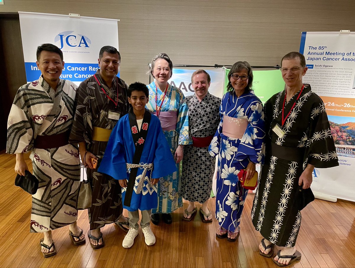 FadenLab's tweet photo. Great trip to Kyoto for the AACR-JCA meeting. Wonderful to see old friends and make new ones. Thank you to @AACR and outgoing AACR president @lillian_siu for the invitation to speak on our work advancing liquid biopsy - and the late night yakitori, chicken hearts, liver and all. https://t.co/U1yYU7HXN6