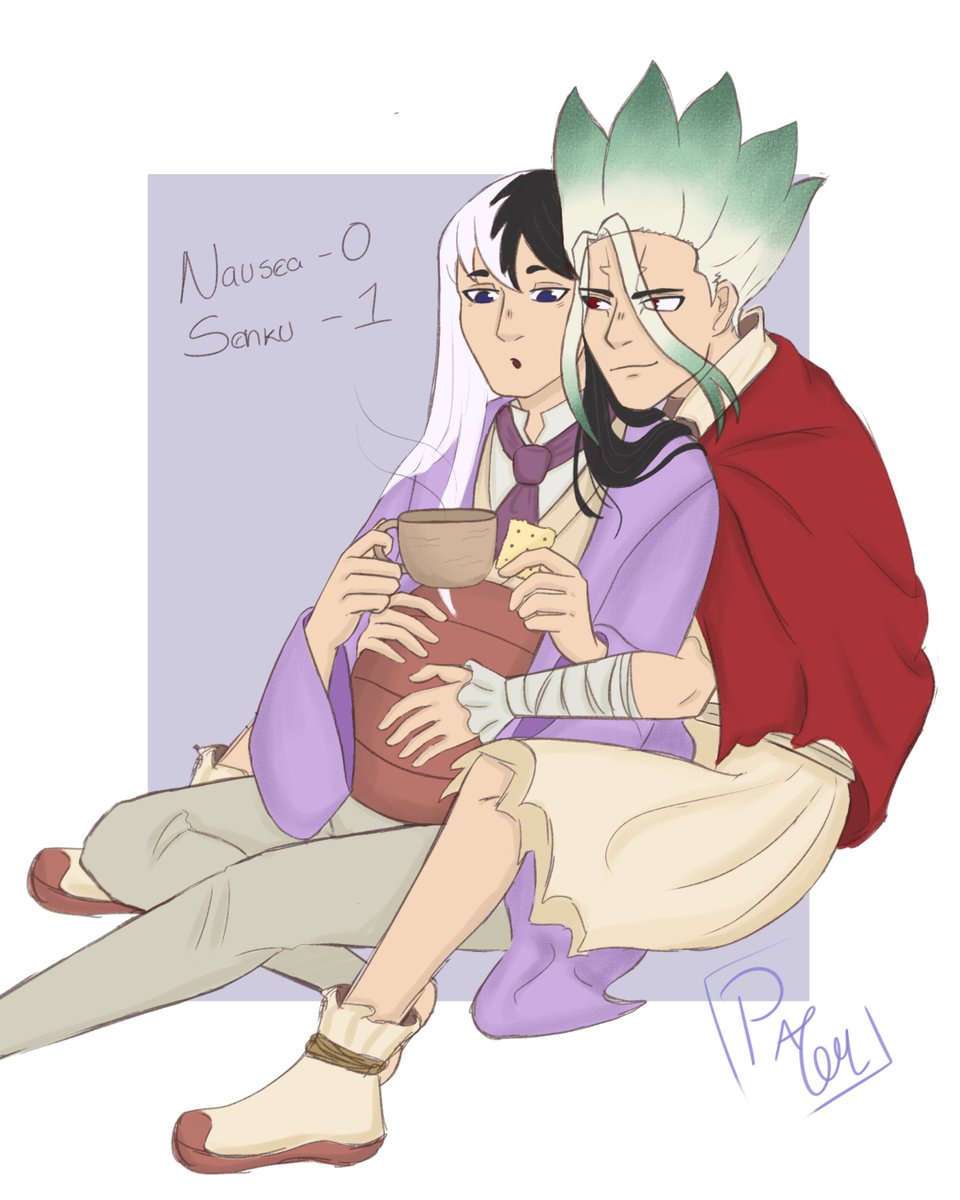 paom_art's tweet photo. Chale, pensé que no lo lograría, hoy no hubo tiempo de hacer fondos bonitos, pero aquí esta:
Day 2 - partners care 
#sengen #DrSTONE #dcst https://t.co/ABhTacYAMi