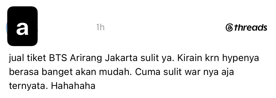 chakoolatae's tweet photo. 1. Army lebih waspada krn takut kena scam
2. Army mending beli ke sesama army
3. Army menahan diri buat ngga implusif beli tiket harga haji furoda
4. Lagian yg bukan army ngapain si pada beli tiket konser BTS. Giliran ngga laku ngata-ngatain army juga ujungnya 😒 https://t.co/KRbfkT0jMx