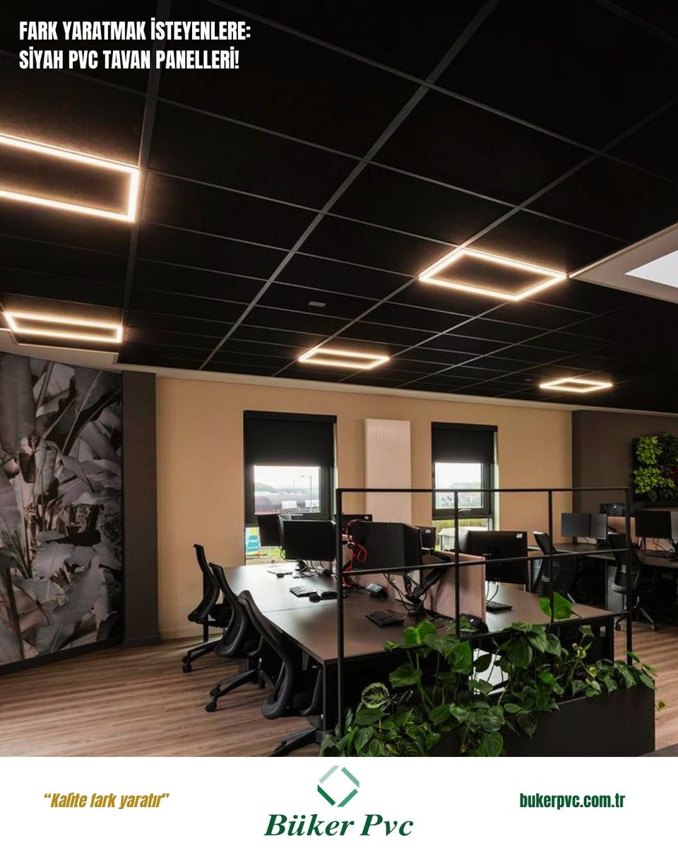 bukerpvc's tweet photo. Fark Yaratmak İsteyenlere: Siyah Pvc Tavan Panelleri!
#bükerpvc #pvc #pvcpanel #ceilingpanels #ceilingdesign https://t.co/6cXQdCCWFJ