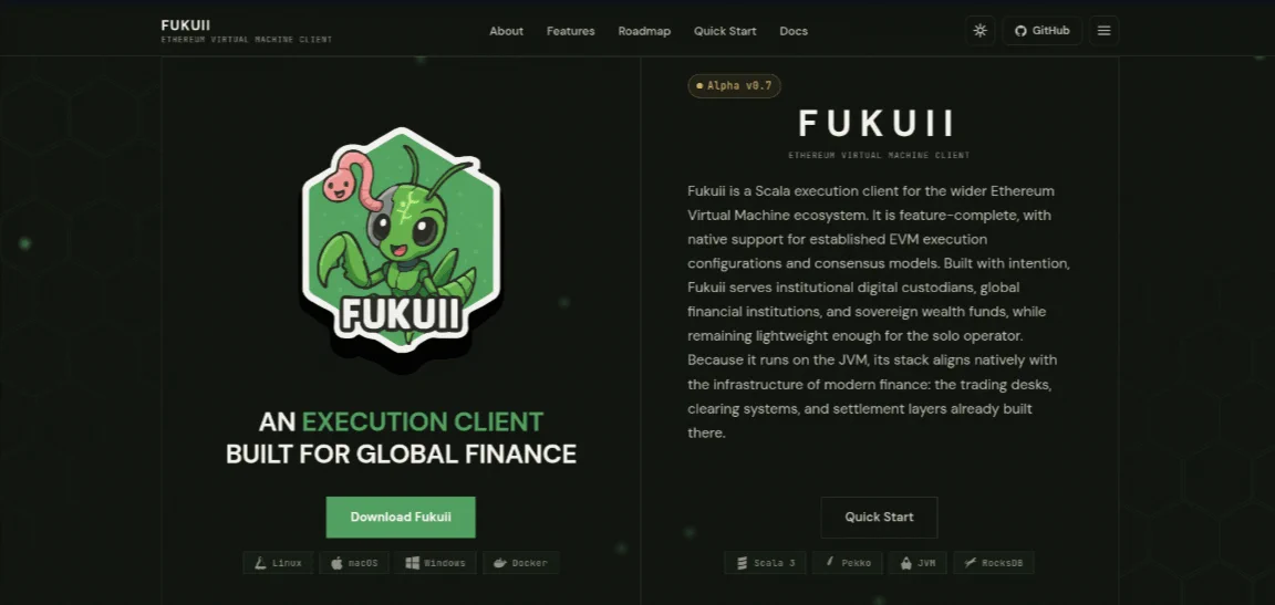 Fukuii - An Execution Client Built for Global Finance