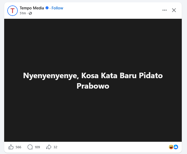 ardisatriawan's tweet photo. Tempo di Facebook ini gak ada tedeng aling-alingnya bjirrr 😂 https://t.co/ZhwSDYBDgU