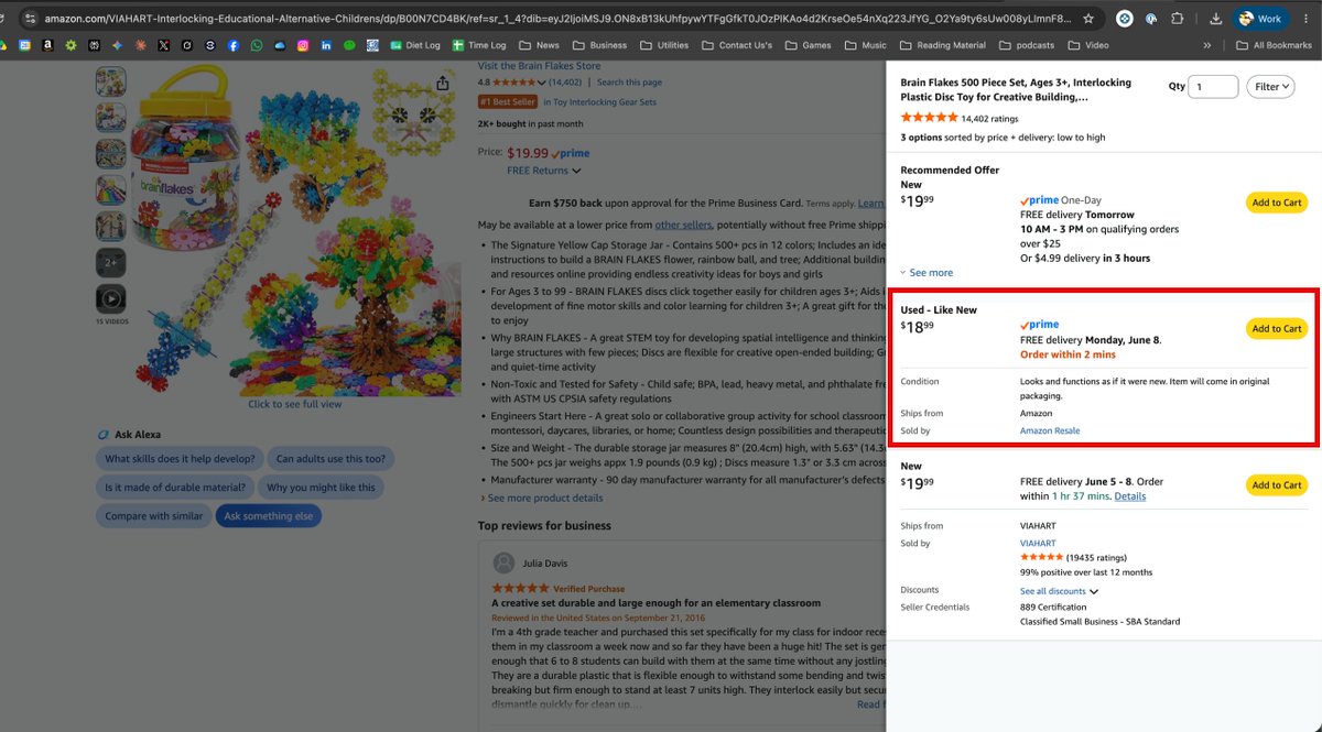 Molson_Hart's tweet photo. Everyone with an Amazon prime account who cares about the prices they pay on Amazon should read this.

1. Amazon used to reimburse sellers according to what we’d receive if we sold an item. So when we sell a $19.99 Brain Flakes jar we'd get $9.50 which is roughly what we'd receive from Amazon, before a few costs.

2. Amazon shareholders (which includes management) are constantly pressuring the company to make even more money. Normally a company as powerful as Amazon would just raise prices, but (this is me speculating) Amazon doesn't do that because they know it looks bad so they do it in sneaky ways.

3. So instead of reimbursing us for revenue after fees they say “well reimburse you for your manufacturing cost (which they do not know)” which means instead of $9.50 we get much less.

4. So now, when Amazon accidentally feeds a jar of Brain Flakes discs into a robot sending discs exploding everywhere they give us like $3 instead of $9.50 basically whatever they determine is the manufacturing cost. You can go through the headache of proving your manufacturing cost by sending invoices from your supplier but who wants to give the good people at Amazon Basics this information.

5. Here's where it gets crazy. After they reimburse you, they’ll, without any expertise in the product, “fix it”. They'll tape it up or whatever.

6. And then they'll sell it and undercut you.

7. And then they'll tell you to match their price of the inventory they broke, which they reimbursed you for insufficiently

8. And who knows, maybe they'll punish you in search

9. So the best way to handle this is to actually buy the product back from Amazon so your customers don't get a shitty broken product and leave a bad review hurrying your brand

10. So now Amazon has an incentive to break your stuff so they can get the product for way less than manufacturing cost and then capture 100% of the revenues (they don't pay you when the product sells because they own it now because they reimbursed you for it)

It's a total scam and you can't do anything about it because Amazon has every company like ours by the balls.

We can't say “oh yeah Amazon we'll stop selling on your platform” because without Amazon we can’t pay our bills because they account for 80% of our sales!

Next time you shop, ask yourself if you can do it directly with the brand (https://t.co/yGgzMQnLr0).

For us we’ll give you the same products for less simply because on our website the fees are so much lower.

1/3