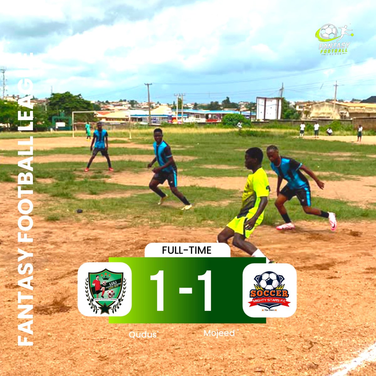 TLI_FFL's tweet photo. Full time score between Luli FA and Mighty Stars FC.
#ffl #tli #abk https://t.co/vASAGx4v1K