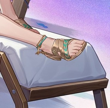 AraYuannn's tweet photo. Now aventurine is matching with ratio as the only male characters with bare feet  🙂‍↕️ https://t.co/AGZpiGCopY