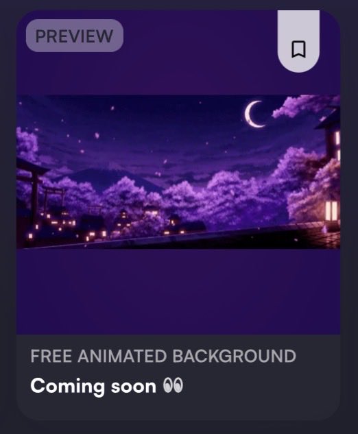 tsukinariii's tweet photo. 💜 DON’T FORGET TO TURN ON YOUR NOTIFICATIONS 💜

I already prepared the ANIMATED BACKGROUND and it’ll be available on my VGen, release date will be after the raffle ends!

Who’s excited and can’t wait?👀

#artmoots #VTubers #VGenArtist https://t.co/g8HMVbEAzX