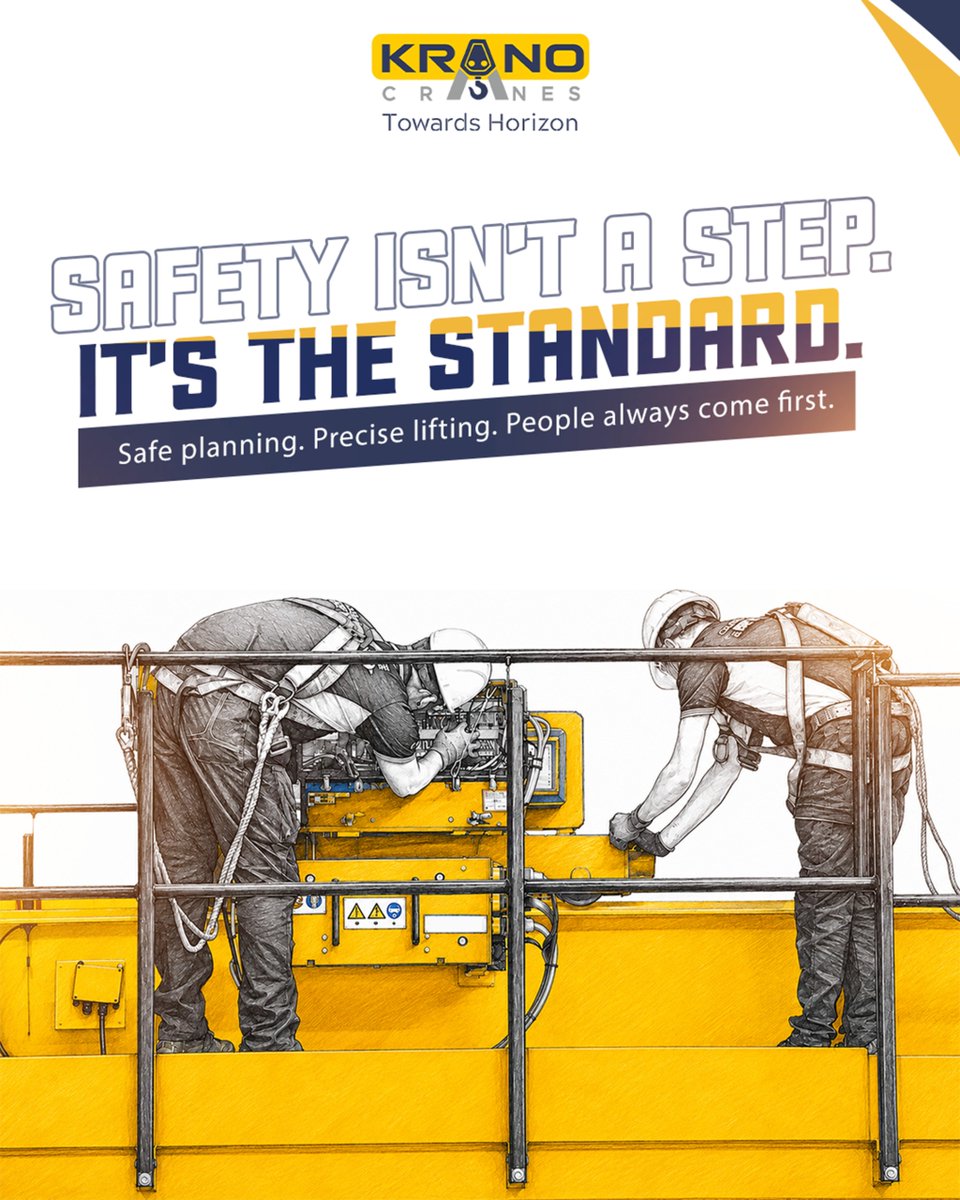 kranocranes's tweet photo. kranocranes Safety isn't just a checklist—it's the
foundation of every successful lift.

At Krano Cranes, every operation begins with careful
planning, trained professionals, and a commitment to
the highest safety standards. https://t.co/3ztvnlCTJy