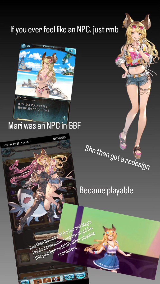 Yo_Zoraa's tweet photo. Mari is the best npc success story in Gacha history, no one does it like her https://t.co/hncJWUPsvX