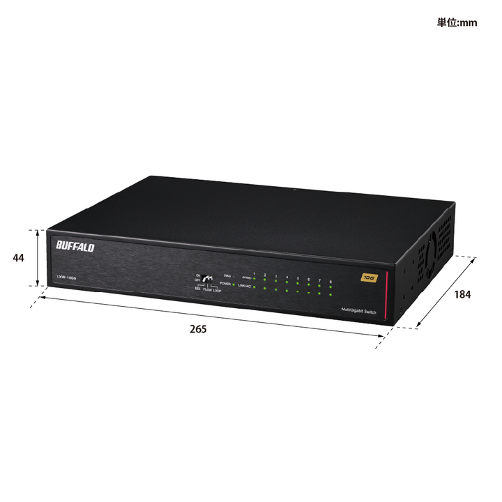 本店Ⅱ2F】 8ポート全て10Gbpsに対応 こちらのスイッチングハブお