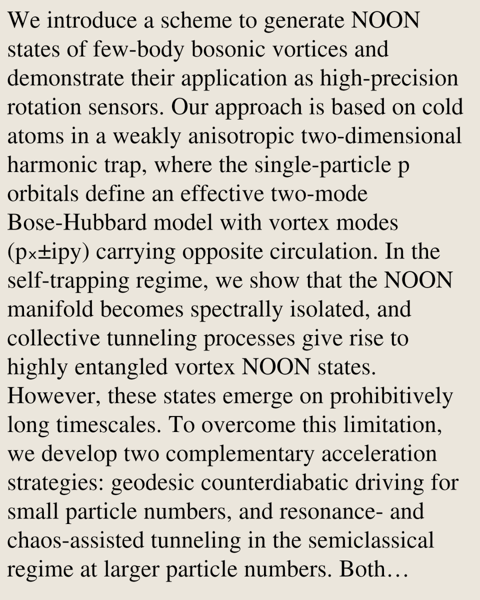 QuantumGases's tweet photo. Vortex NOON states for rotation sensing

Simon Dengis, Nathan Dupont, Peter Schlagheck, Nathan Goldman
https://t.co/ksReNK2vbg [𝚌𝚘𝚗𝚍-𝚖𝚊𝚝.𝚚𝚞𝚊𝚗𝚝-𝚐𝚊𝚜] https://t.co/wXEIBsjEEN
