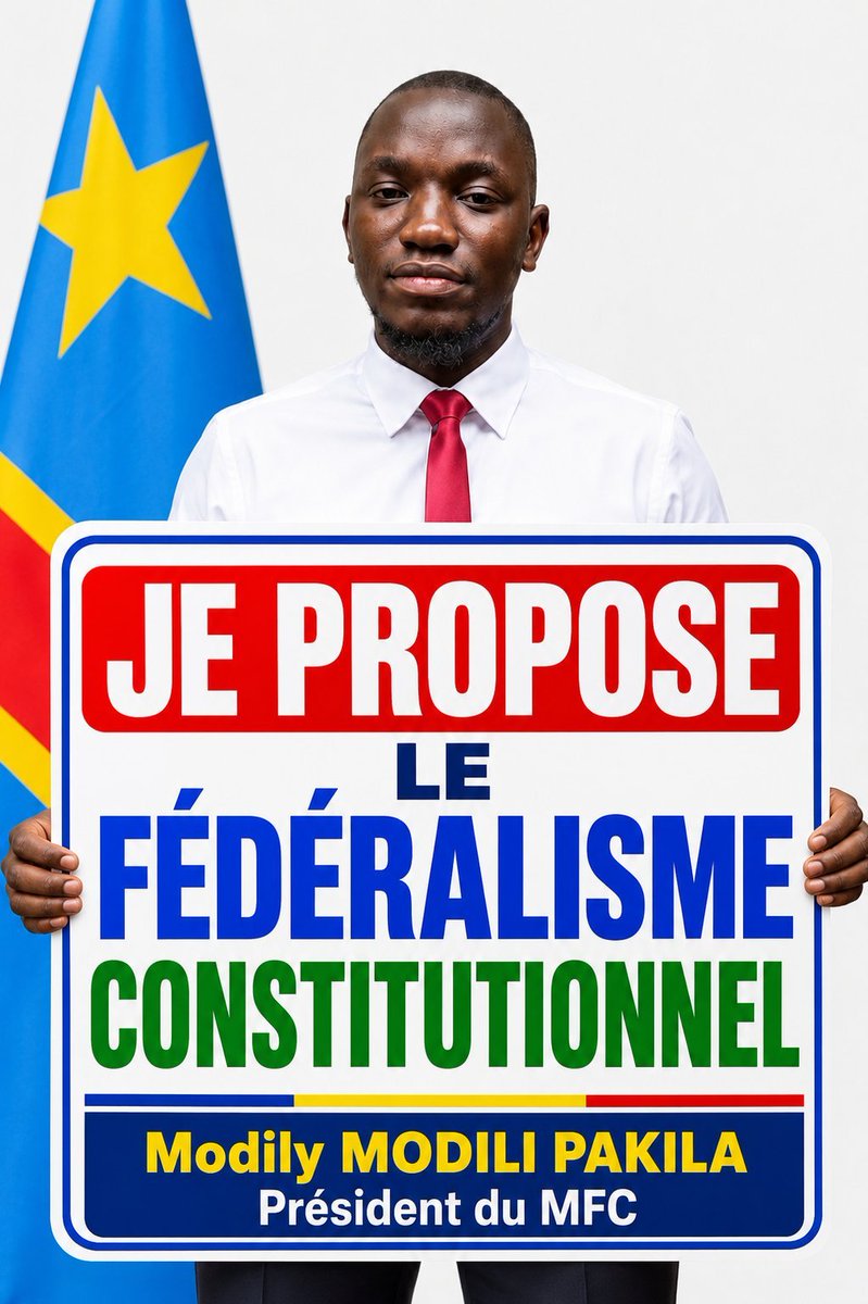 ModiliPakila's tweet photo. #RDC! Le fédéralisme est un système indépendant pour nos provinces, entités territoriales.. chacune aura une plénitude dans ses actifs une autonomie qui boostera le développement... Résolument le Congo sera un État Fédéral. https://t.co/nHGcwmiSr5