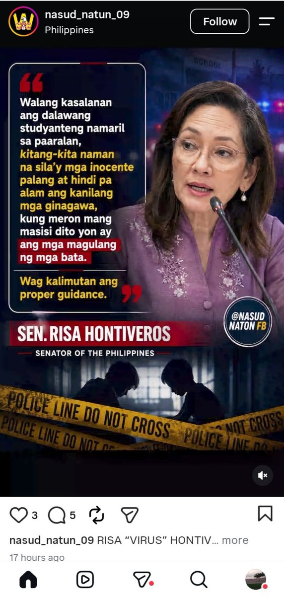 learosca's tweet photo. Totoo po ba ito nag kalat sa fb at ig
ma'am @risahontiveros @jesusfalcis @kikopangilinan @TrillanesSonny @ABSCBNNews @djakasss  maraming batas at kasuhan ang mga gumagawa ng fake news, namihasa na cla o kya I takedown ang kanilang socmed https://t.co/h1sjaMxfHu