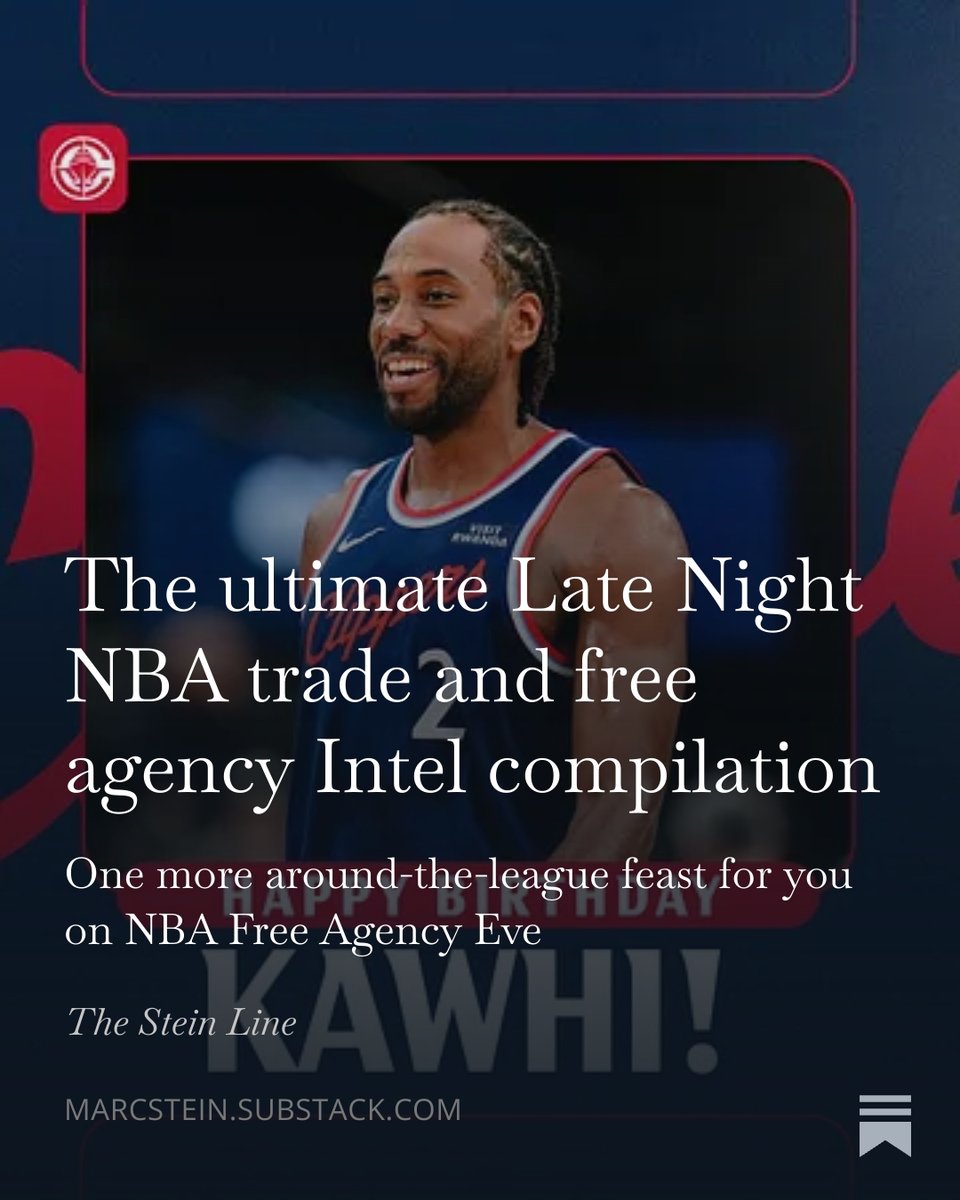 TheSteinLine's tweet photo. 🚨 Late Night NBA Intel!

Sources tell @JakeLFischer and me that Portland has already been messaging to interested parties that it intends to keep Jrue Holiday after trading for Ja Morant.

Which is just ONE morsel of a monstrous Intel serving. TONS here: https://t.co/K2otdALX1K https://t.co/vwkaGBVK6X