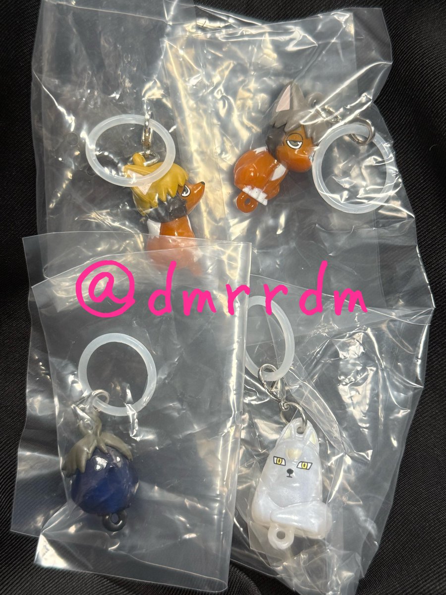 dmrrdm's tweet photo. 【異種/交換】ハイキュー!! めじるしアクセサリー アニマルver.1 
つながるリングチャーム　ハイキュー‼︎マスコットVol.2

譲：宮侑、宮治、北、山口
求：めじるし→宮侑、宮治、北

郵送交換希望
異種の交換のため難しいと思いますが、検索からでもお気軽にお声掛けください🦊 https://t.co/WL4XewVtTX