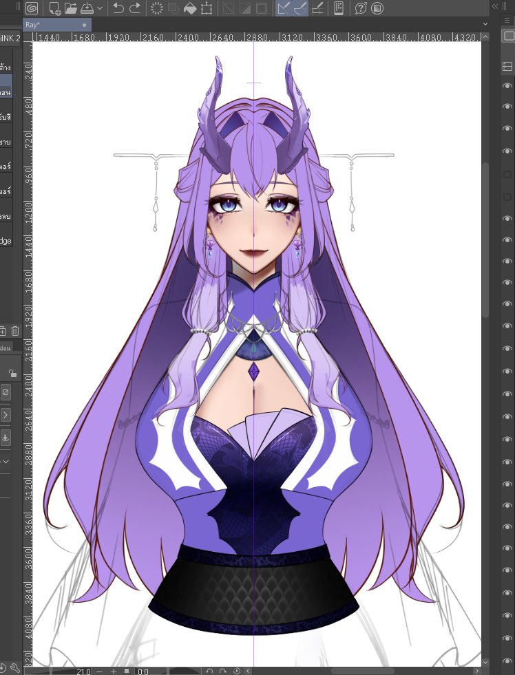 chelzexcirce's tweet photo. ไหนๆก็เข้ามาในนี้นานๆที
WIP
model Vtuber For @RayAmetier_Yuan ค่ะ !
มังกรคนฉวย 🤏🏻💗
#VtubermodelWip
#ChelzeaArt https://t.co/0heJs8tYSR