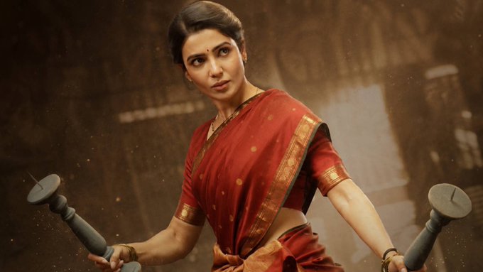 jerinGeorgekut2's tweet photo. IDHI OKA BANGARU VIJAYAM : 🎀❤

#MaaIntiBangaaram Movie 11 Days World wide Box-office update ( inc Premier ) :

🔻Telangana  —   27.13 Cr
🔻Andhra Pradesh —  18.74 Cr
🔻Karnataka  —  10.37 Cr
🔻Tamilnadu  —  5.23 Cr
🔻Rest of India  —  89 Lakhs

Total Domestic  :  62.36 Cr

Overseas  :  $2.277 Million / INR 21.55 Cr

Total Ww =  83.91 Crores ✅

Excellent hold on the 1st Working day of 2nd Week : 👏👏

Will Cross 85 CRORES Mark by end of today ( Day 12 ) : 🤌🔥

Currently 10th Highest Grossing South Indian Movie ( 6th Highest grossing Telugu movie ) of this year ( 2026 ) : 🏆🏆

Career Highest Grossing Solo Blockbuster for @Samanthaprabhu2 👑

Language wise breakdown ( Domestic ) :

🔻Telugu   :  58.60 Crores
🔻Tamil     :  3.76 Crores

Telugu States share  — 22.12 Cr approx

Ww Share  —  39.71 Cr approx

Budget  —  12 Crores

Recovery  :  330.91 %

Theatrical Profit  :  27.71 Crores*** ( 11 Days )🔥

100 CRORES Incoming — @Samanthaprabhu2 Into Solo Super Star League ☠️☠️

NB : The data mentioned here are trade numbers & not official producer figures. 11 Days official numbers are expected to be in the range of 94-95 Crores. 

#MaaIntiBangaaramMovie #Samantha  #MaaIntiBangaaram
