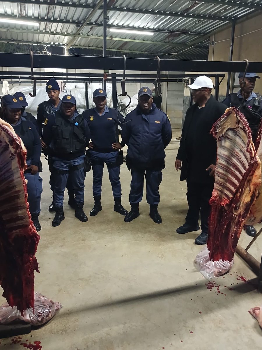 SAPoliceService's tweet photo. #sapsGP [GAUTENG: JOINT SURVEILLANCE HUB: POCC, BRIXTON] 

At approximately 03:00, drone surveillance over Crown Mines, Johannesburg, detected suspicious activity at a property. Ground teams responded and confirmed the establishment was illegally operating as an abattoir.

Gauteng Provincial #StockTheft and Endangered Species Investigators as well as Criminal Record and Crime Scene Management are currently processing the scene. Six illegal immigrants have been arrested. 

The owner of the establishment will be arrested for hiring illegal immigrants.

#FightingCrime #IllegalImmigration #SaferCommunities 
#PartnershipPolicing #PoliceVisibility 
#CommunityPolicing #SafetyAndSecurity ST