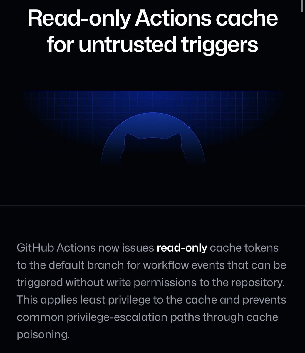 A third good decision by github to fight supply chain attacks GitHub ...