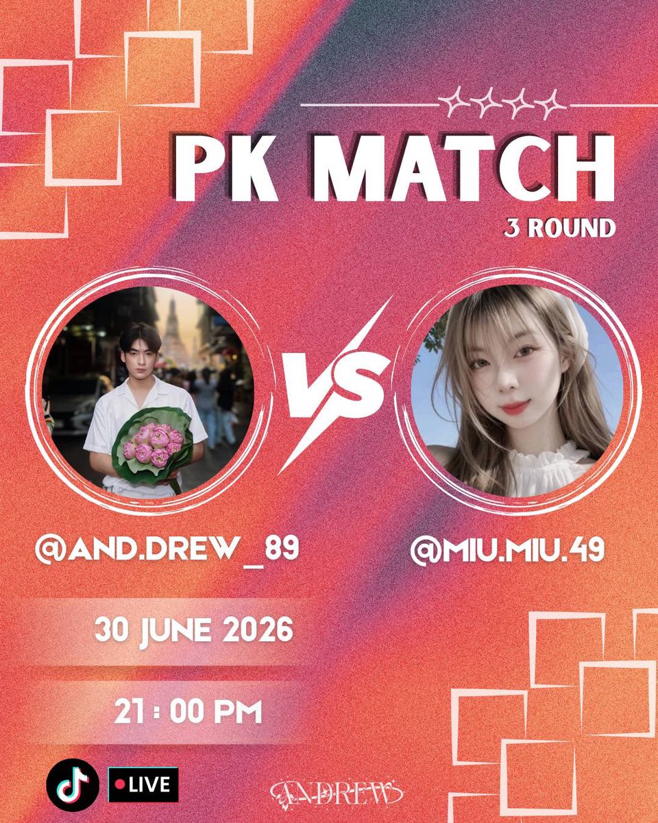 Fanclub_Andrew's tweet photo. ⚔️ FIRST PK MATCH ⚔️

🗓️ วันนี้แล้ว!!
🕘 21:00 น.
📌 https://t.co/ADXs5QyOSK

🥊 PK แรกของน้องแอนดริวมาถึงแล้วมี๊ ๆ แม่ ๆ แฟนคลับ ๆคนไหนสะดวก มาช่วยกันส่งของขวัญ เติมพลังใจ และส่งกำลังใจให้น้องแอนดริวกันเยอะ ๆ นะครับ 🫶🏻🎁

แล้วมาเจอกันนะครับ 💖🙏

🔥#aandrew_atp #แอนดริวแอนดรูว🔥 https://t.co/brqltXr03e