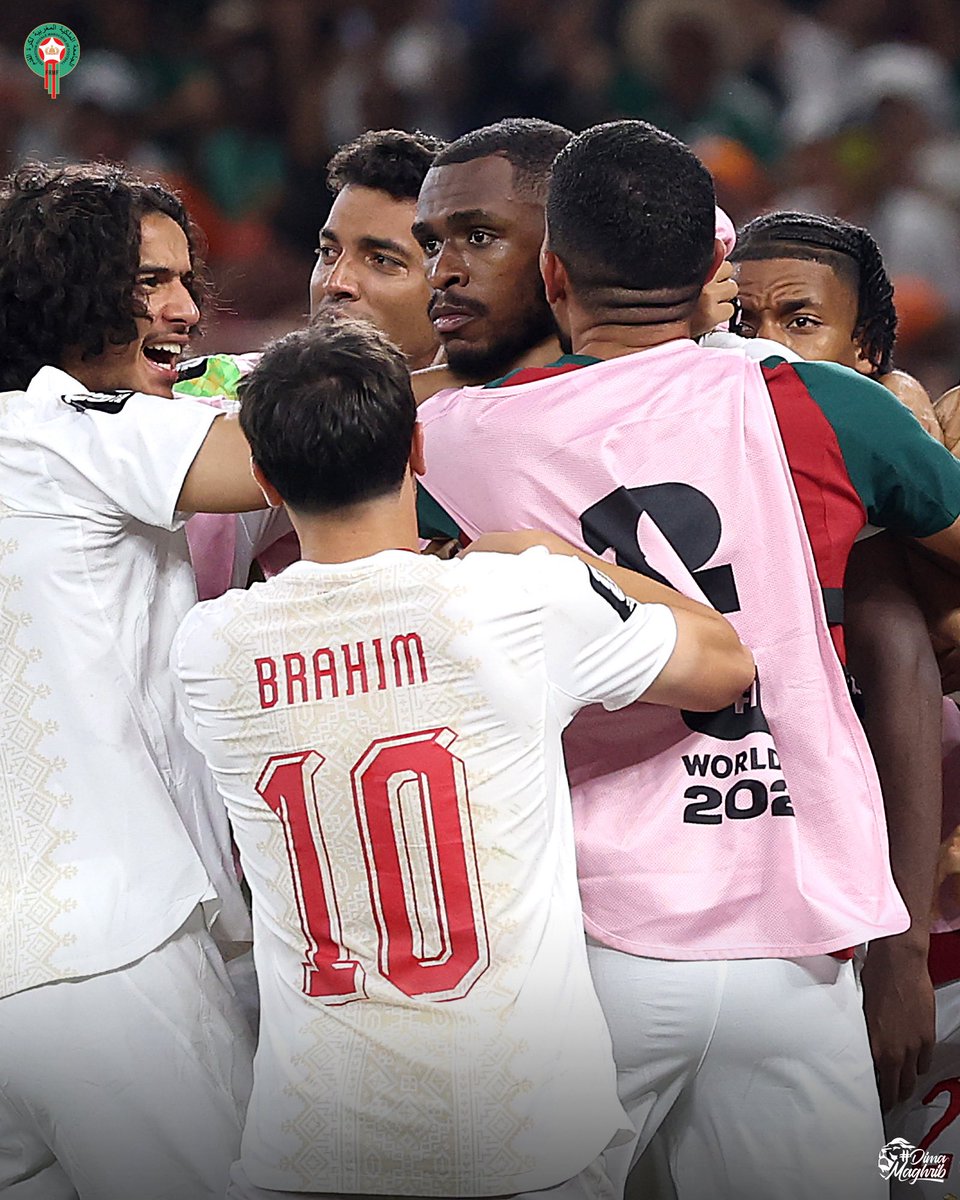 XtraBrahim's tweet photo. BRAHIM DIAZ ET LE MAROC SONT QUALIFIÉS EN 1/8 FINALE DE LA COUPE DU MONDE 2026 !! 🇲🇦

📸 @EnMaroc https://t.co/xE5nBVphzc