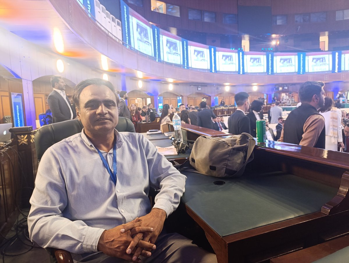 RYKREHMAN's tweet photo. The International Seminar on #IndusWatersTreaty2026 is set to begin shortly. The @PakistanTVGlobal team is on the ground with comprehensive coverage of the event.
#India #Pakistan #IndusWatersTreaty #WaterDispute https://t.co/YE2kbOMg1o