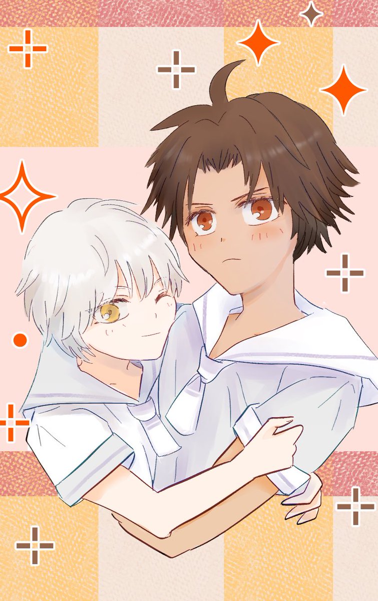 【オーダーページ】るぅ@プロフ有 表と裏／名刺用 #創作bl #oc 完成したって先に鍵垢にあげたら