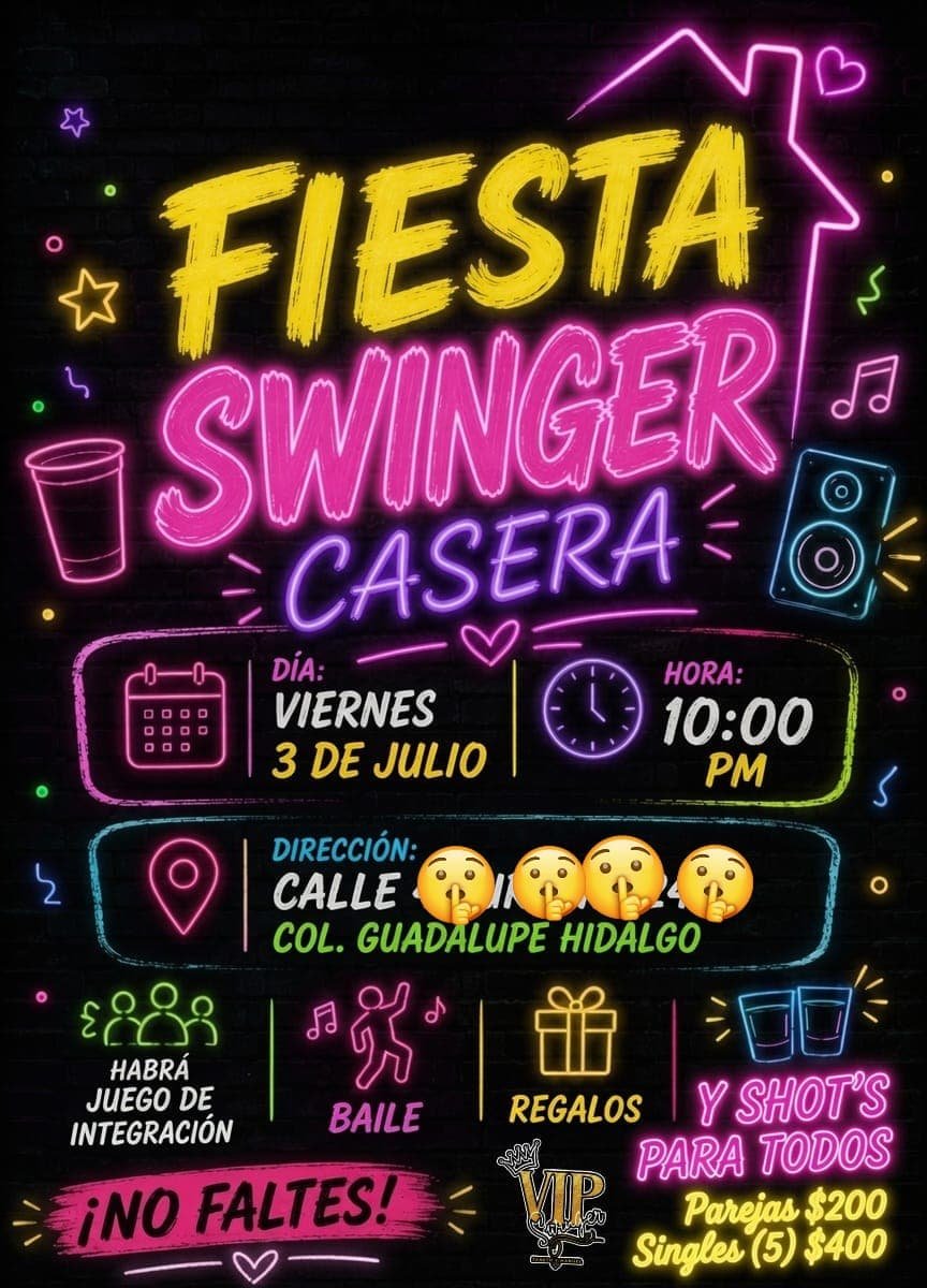 JanethManuel12's tweet photo. ‼️ESTE VIERNES‼️

🍍Fiesta Cachonda🍍

Cada quien lleva sus bebidas 

Juegos, Convivencia , Baile y Sexo.

Parejas y Singles con buena actitud y ganas de pasarla rico 😋 😈 🍍 

Pide tu pase de acceso por MD o WhatsApp 

#reunion #swinger #puebla #single #fiesta #parejas https://t.co/nkXE17hQ8y