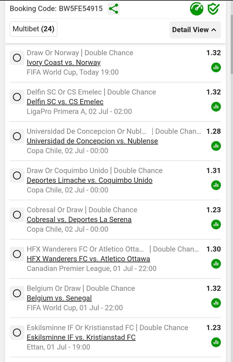 booming_sports's tweet photo. 🎯 Double Chances 
💰 Total Odds: 339
🎟 Betway Code: BW5FE54915

📸 See slip below https://t.co/IbaZjX2bG9