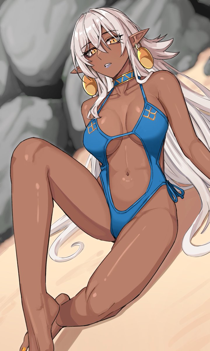 EpiJBP's tweet photo. Summer 19 Dark Elf Dancer (Lack-sensei) https://t.co/5OrX8JTdks