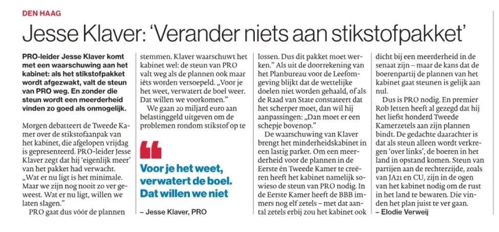 john_witkamp's tweet photo. En zo was het ook bedoelt door de #D66 bende met dat minderheidskabinet. #PRO en #Klaver als stille vennoot van een knetterlinks kabinet.

De boeren moeten er hoe dan ook aan en #VVD en #CDA kijken instemmend toe. 😡
#zumkotzen
#stikstofwaanzin https://t.co/qgCyp4uswp