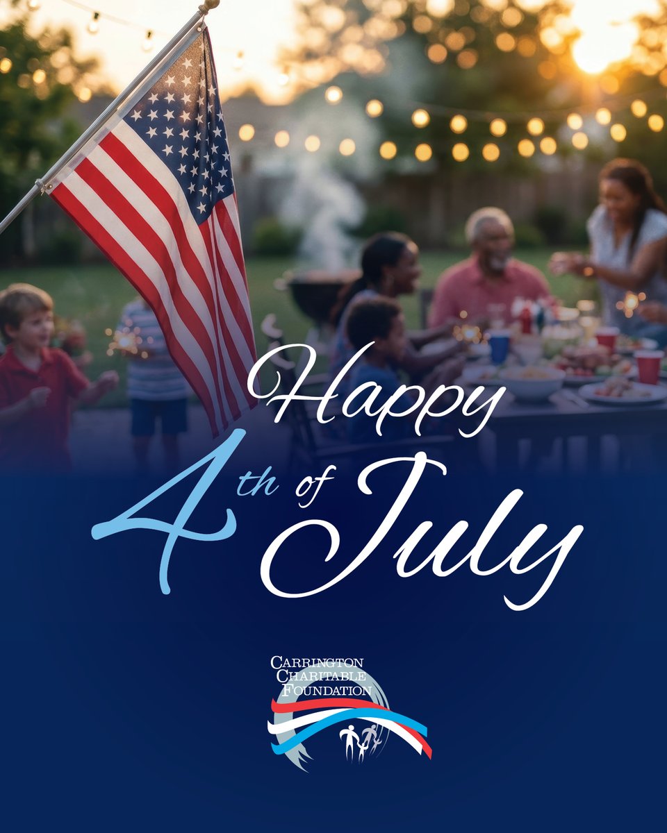 CarringtonCF's tweet photo. Happy Independence Day!

As we celebrate 250 years since the Declaration of Independence, we’re grateful for our freedoms and the heroes who made them possible. Today and always, we honor those who serve. https://t.co/yNDyxtIc1i