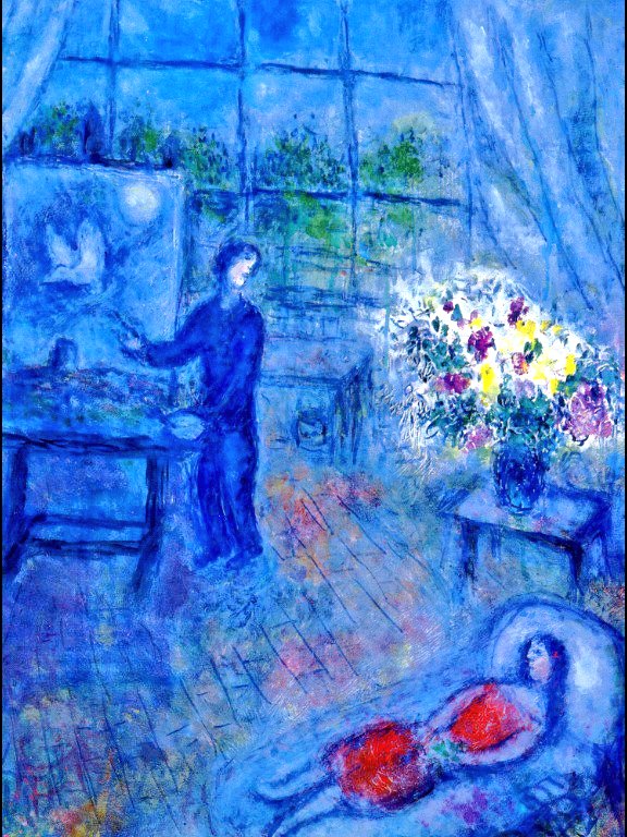 impression_ists's tweet photo. Marc Chagall, Artist and His Model https://t.co/e38bqIiouo
