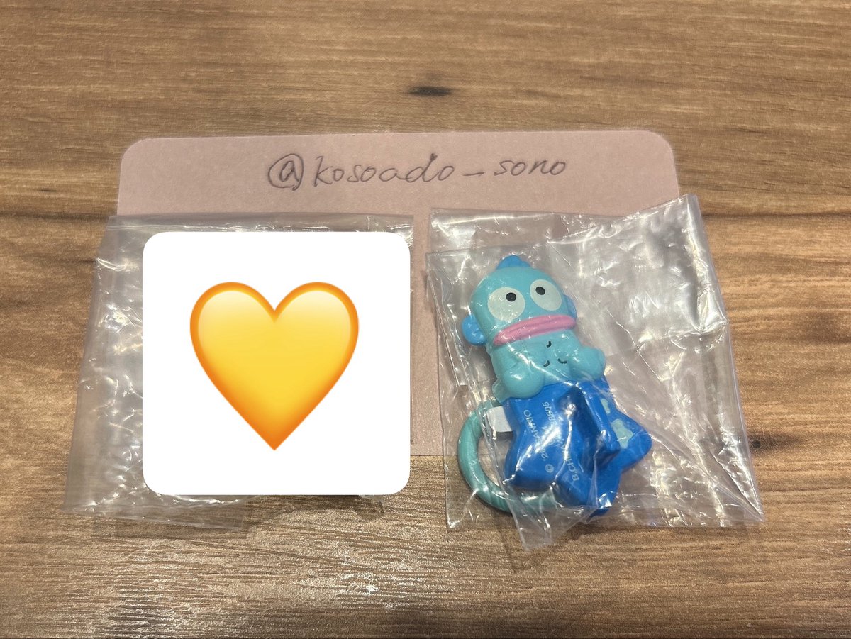 kosoado_sono's tweet photo. 【交換】 サンリオ サンリオキャラクターズ キーリングハンガー

譲：ハンギョドン

求：他キャラ誰でもOK(シナモロール、ポチャッコ、ハローキティ、クロミ、マイメロディ、ウサハナ、ポムポムプリン)

郵送または都内手渡しにて。
現在池袋での手渡しが可能です。お気軽にお声掛けください。 https://t.co/hlh4LxisWf