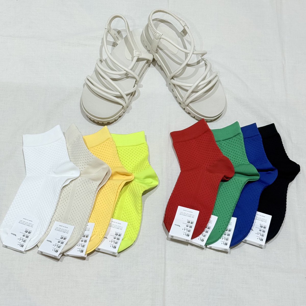 k_numazu's tweet photo. ☑︎FULL MESHショートソックス
品番:011131125  ¥1,100
 夏の定番・メンズで大ヒット中のフルメッシュソックス 「レディースサイズも欲しい」との声にお応えし、登場しました！  全体がメッシュ生地で、通気性がよく足裏もスッキリで
汗をかいてもサラサラな履き心地です🎐 https://t.co/jLFBJQpjaX