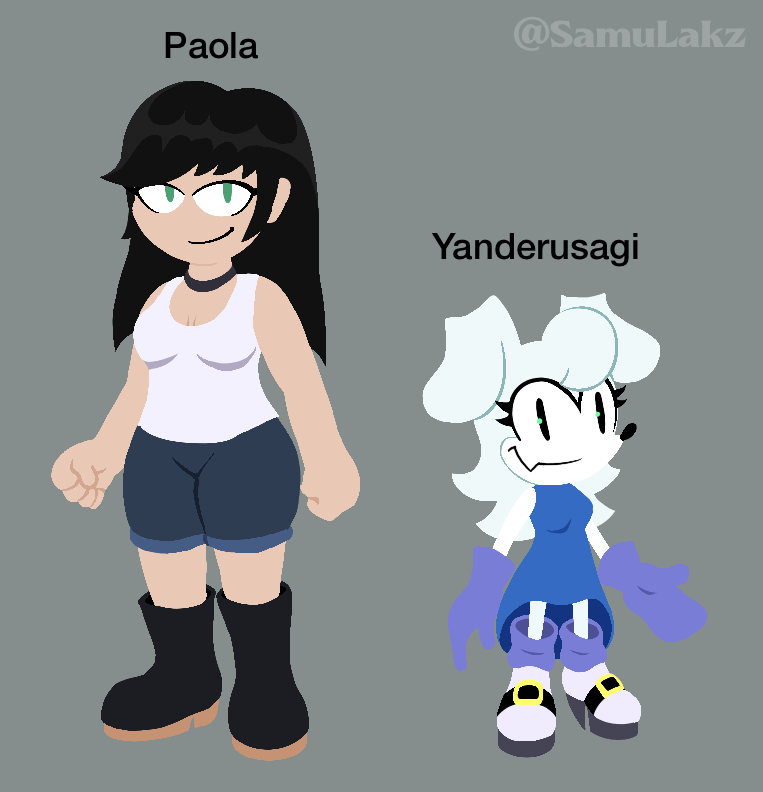 Yanderusagi basic reference art #oc #needlemouse #exeoc