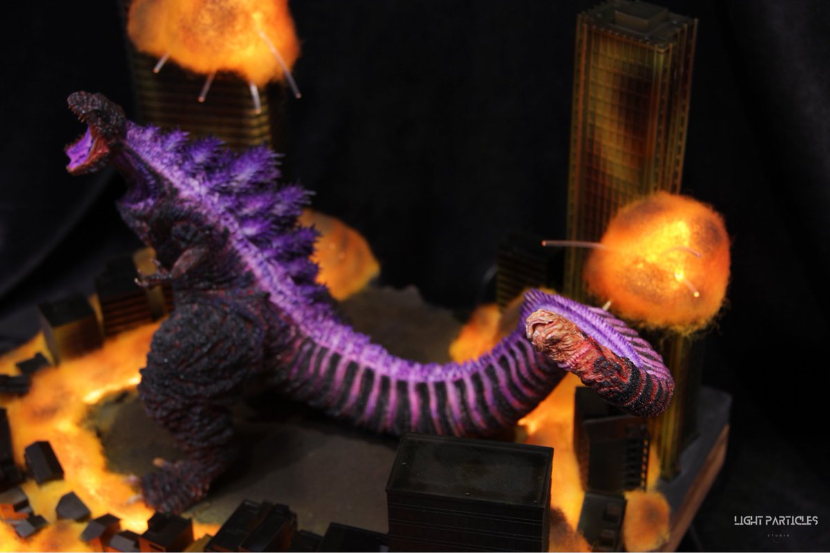 LightPartSt's tweet photo. [Personal Paint Work] ゴジラ（2016）ガレージキット ジオラマ

Diorama for Godzilla 2016 一番賞 GK version~
Part 1 Sharing~

Godzilla Sculptor: @otaka0927 
Diorama designer / Painter : Light Particles Studio

#ShinGodzilla #正宗哥吉拉 #哥吉拉 #真哥吉拉 #Godzilla #ゴジラ #シンゴジラ https://t.co/8rOVA521IF