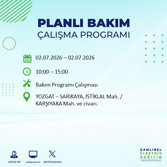 CEDASDestek's tweet photo. #planlıbakımçalışmaprogramı 
@Yozgatbel https://t.co/ZNuRWaa9BR