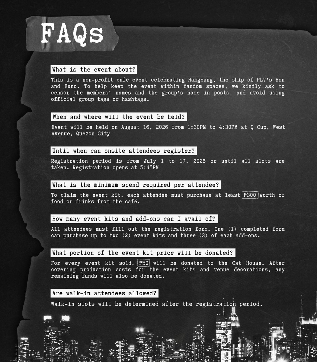 for_EHM4554's tweet photo. 🐾 𝐆𝐨𝐭 𝐪𝐮𝐞𝐬𝐭𝐢𝐨𝐧𝐬 𝐚𝐛𝐨𝐮𝐭 𝐭𝐡𝐞 𝐞𝐯𝐞𝐧𝐭?

Check out our FAQs and event guidelines for everything you need to know!

If we missed anything, feel free to send us a message!

See you soon, Hamgeung enjoyerz ✨🖤❤️

#UntamedEntwined
#hamgeung
#함긍 https://t.co/eSr7Pmi6fu