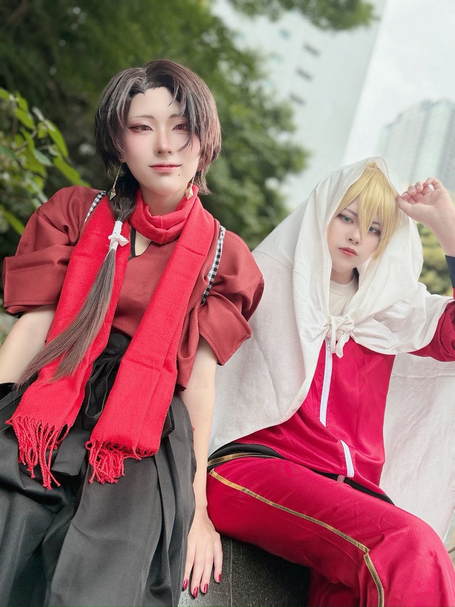 sorimaru_cos's tweet photo. cosplay／刀剣乱舞

:

加州清光「内番も悪くないでしょ？」

山姥切国広「戦とは違うが……こういう時間も嫌いじゃない。」

:

山姥切国広　加州清光／内番 https://t.co/JxU42kbTL3