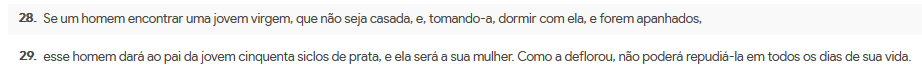 KusterAlpha's tweet photo. @renatorombaldi @justwifenmom Deuteronômio 22, Exodus 22 e João 4. https://t.co/cp3zetHK8Z