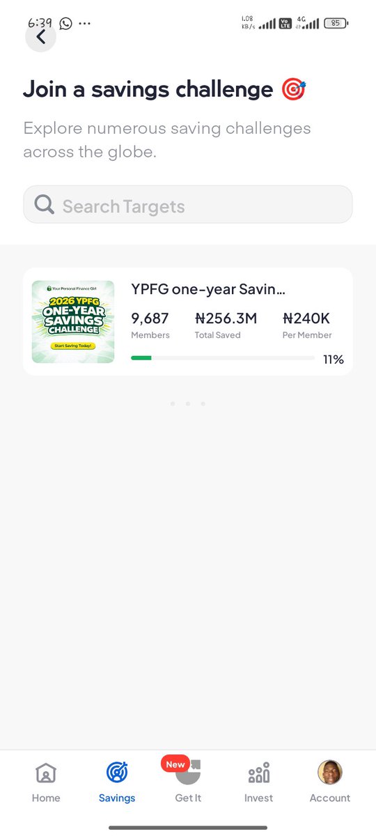 Sir_AJOL's tweet photo. This is the first time in life I'll check target savings on piggyvest and can only found one. It's so sad and bad what we are facing in this country but the first lady could only advise everyone to base on akara and kulikuli with 50k starting capital that couldn't get gas stove https://t.co/E9qU1xEt99