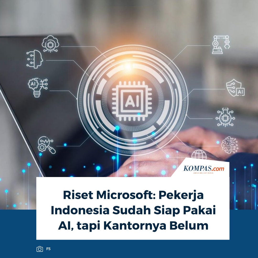 KompasTekno's tweet photo. Baca disini: https://t.co/DHGzbBJoxn

Laporan Microsoft mengungkap pekerja Indonesia siap pakai AI, tetapi belum didukung sistem perusahaan. Akibatnya, kemampuan karyawan lebih maju dibanding kesiapan kantor yang masih menerapkan metrik lama.

~NJ #Microsoft https://t.co/EqtrOHvGvv