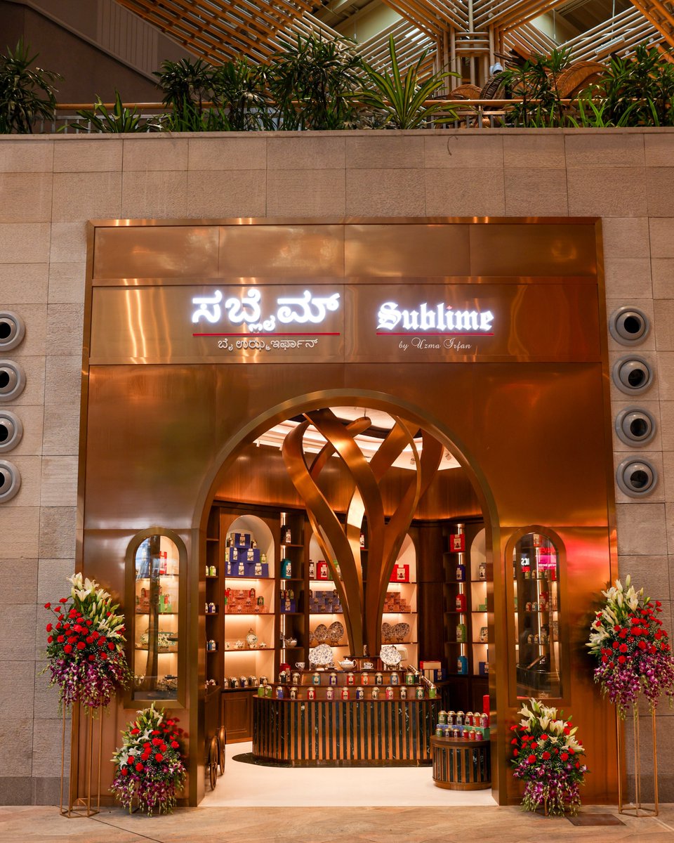 BLRAirport's tweet photo. A new destination awaits passengers travelling through BLR Airport! We’re delighted ​to welcome Sublime to Terminal 2, International Departures - a brand that celebrates India’s rich heritage of flavours through thoughtfully curated teas, premium dry fruits, honey, and spices that blend India’s timeless flavours with modern luxury.

Sourced in small batches and crafted with a commitment to freshness, quality, and wellness, Sublime brings a touch of everyday indulgence to every journey. 

#BLRAirport #Sublime #Terminal2