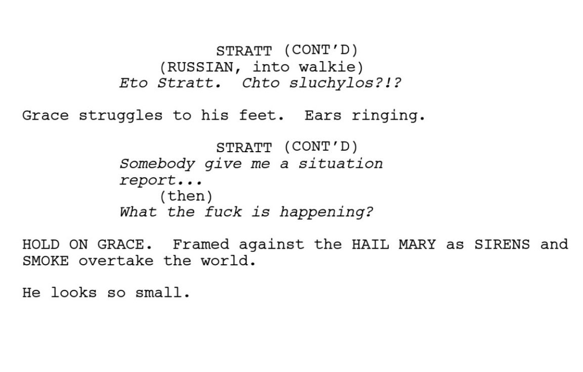 hxmettxwn's tweet photo. They knew that Grace being framed against the Hail Mary as the world was falling apart around him following the lab explosion would have been too powerful of a shot….. https://t.co/I3cCnUNu27