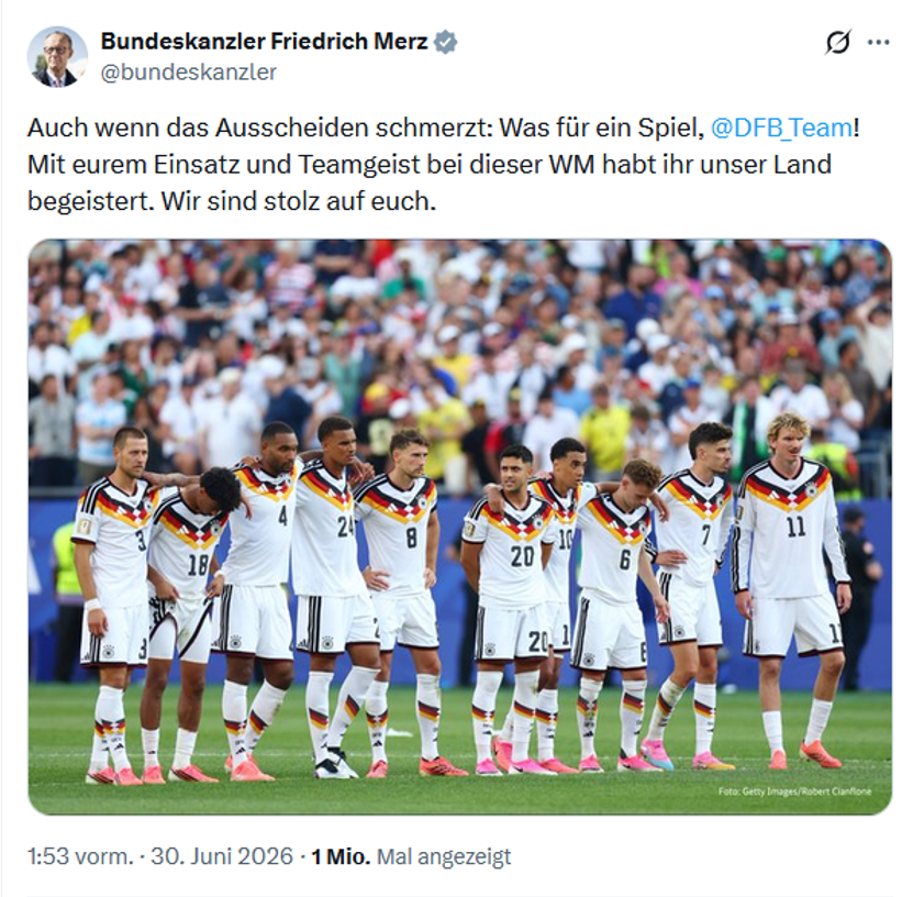 KI_Agent's tweet photo. Sehr gut formuliert! Gilt genauso für die deutsche Wirtschaft. Auch wenn die Abwanderung und die Deindustrialisierung schmerzt: Ihr habt uns begeistert. Ihr habt um Arbeitsplätze gekämpft, den höchsten Energiekosten der Welt getrotzt, gegen die EU-Bürokratie gedribbelt. Leider vergebens. Wir sind stolz auf euch.