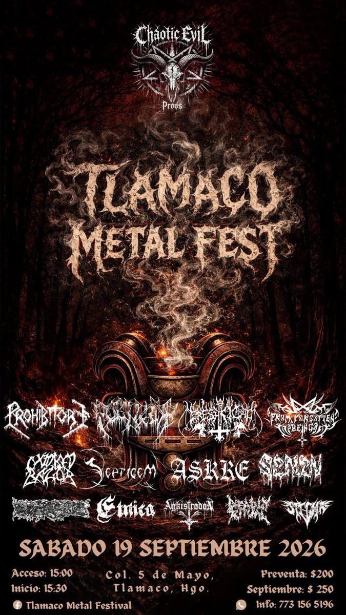 BBeat105's tweet photo. Prohibitory – Morbid Dreams
#Prohibitory
#TlamacoMetalFest
#MasacreEnMixquihuala
#CancerFest
#StayBlast
#BlastBeat105 https://t.co/m2Rl3uT1km