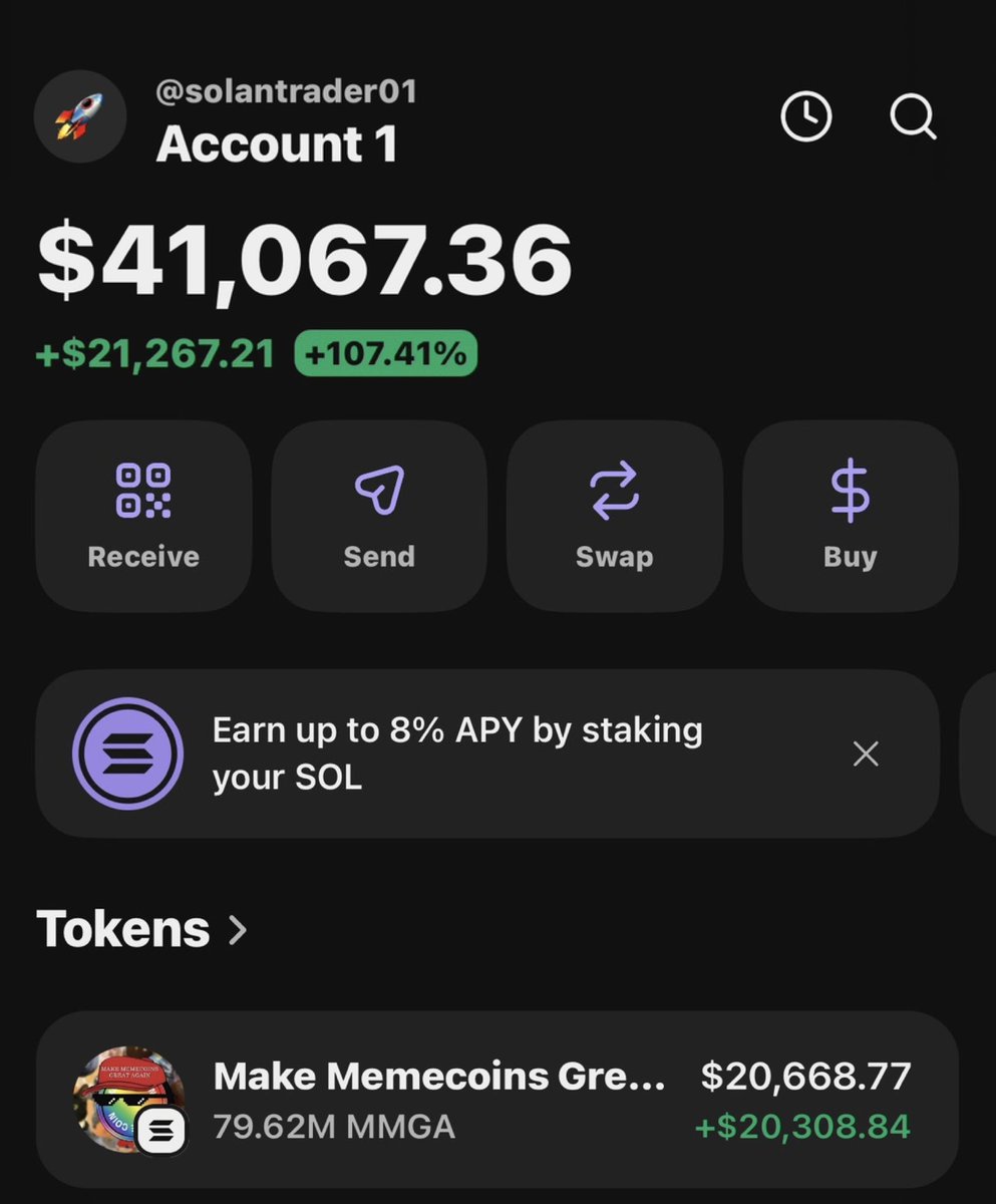 bewaterlike's tweet photo. $MMGA is making waves printing massive profits on my Alpha telegram group 🏆📊🚀

Fams are celebrating 🥳 🏆 as usual 

Ca: 6eDqAxts3AZ3cMBPQd3c4D1jzjX1uAQ4Lo53d6dUpump https://t.co/N44MSqoE32