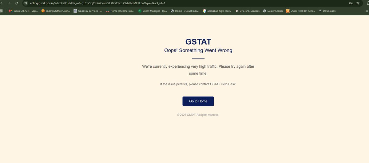 vish_india's tweet photo. #GSTAT
Issues
1. Portal is slow
2. Lengthy Process 
3. Complex Structure
4. Data not fetching from GST Portal
5. Court Fees higher side
6. Payment not reflecting after 24 Hrs.
This is it. Worse than #IRCTC portal
Why all the websites of Govt are Down? Be it GST, GSTAT, IRCTC, ITR https://t.co/pAM37IZnGS