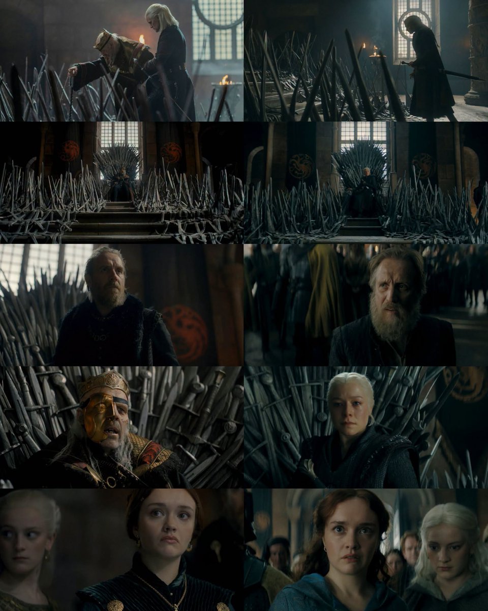 TheLokiLad's tweet photo. 'House of the Dragon' parallels.
Viserys Targaryen → Rhaenyra Targaryen

• S1.E8 — The Lord of the Tides (2022)
• S3.E2 — Queen's Landing (2026) https://t.co/D5u0EyE7e4